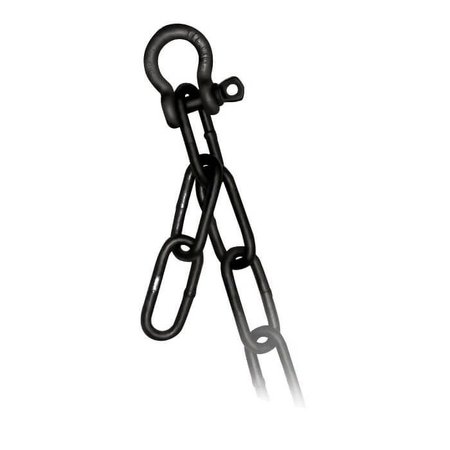 CM STAC Chain, 80 Grade, 12 In, 9 Ft Length, 12000 Lb, Special Theatrical Alloy Steel, Black 695581